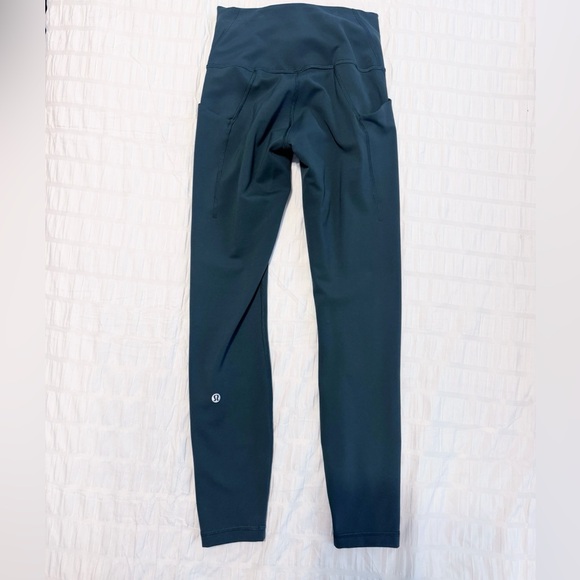 Lululemon Wunder Train High-Rise Tight with Pockets 25" Legacy Green Size 4 - Picture 5 of 9